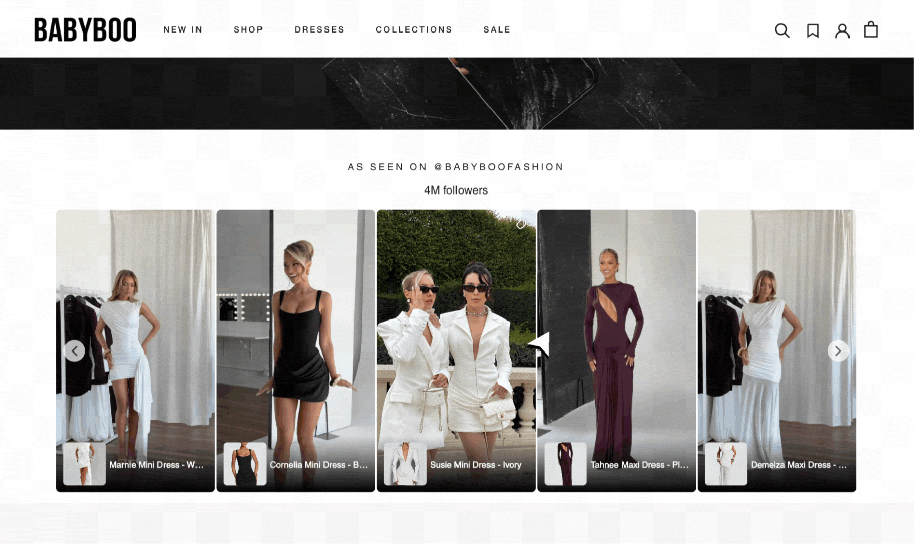 Instagram feed checkout on Shopify